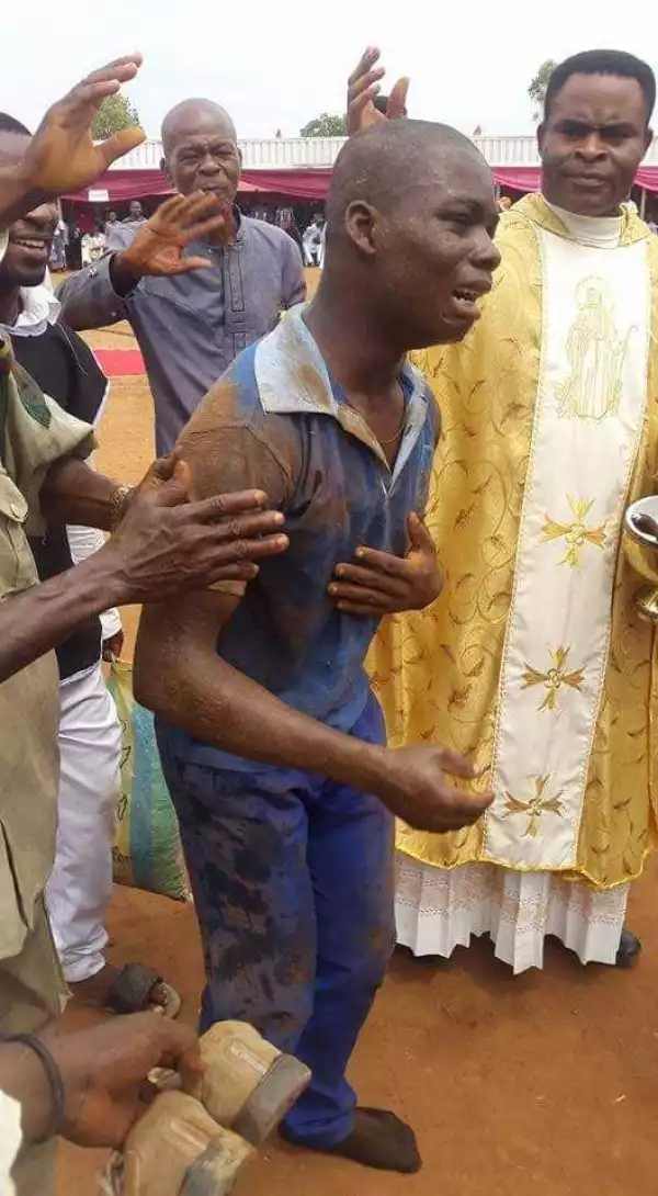 Crippled man allegedly walks after touching late Blessed Tansi